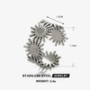 Wholesale Ladies Stainless Steel Geometric Style Electroplated Sun Ring