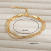 Wholesale Ladies Stainless Steel Geometric Style Gold Bead Bracelet Jewelry With Electroplating