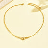 Wholesale Ladies Stainless Steel 18K Electroplated Snake Bone Chain Jewelry Set With Personality Geometric Design Including Bracelet Necklace And Earrings