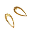 Wholesale Ladies Stainless Steel 18K Gold Plated Retro Temperament Earrings With Heart And Geometric Styling And Electroplating Treatment
