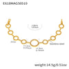 Wholesale Ladies Stainless Steel Love Circle Stitching Chain Bracelet With 5A Zircon Geometric Pattern Electroplating Light Luxury Temperament