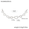 Wholesale Ladies Stainless Steel Love Circle Stitching Chain Bracelet With 5A Zircon Geometric Pattern Electroplating Light Luxury Temperament