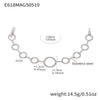 Wholesale Ladies Stainless Steel Love Circle Stitching Chain Bracelet With 5A Zircon Geometric Pattern Electroplating Light Luxury Temperament
