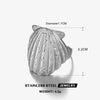 Wholesale Ladies Stainless Steel Shell Marine Elements Shell Ring With Electroplating And Natural Style