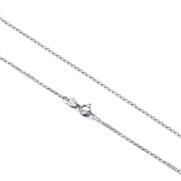Wholesale Ladies Sterling Silver 925 Geometric Pendant Necklace With Flash O Chain And Electroplating