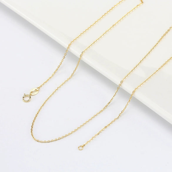 Wholesale Ladies Sterling Silver 925 Geometric Pendant Necklace With Flash O Chain And Electroplating