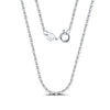 Wholesale Ladies Sterling Silver 925 Geometric Pendant Necklace With Flash O Chain And Electroplating