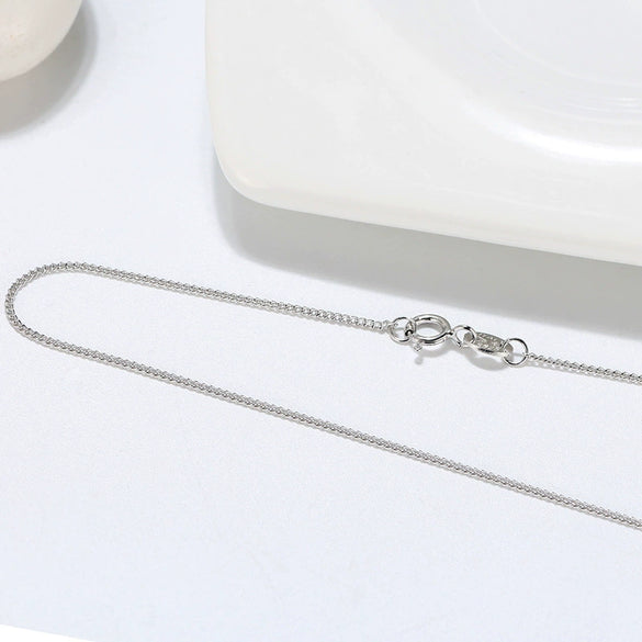 Wholesale Ladies 925 Sterling Silver Geometric Side Chain Necklace With Electroplating
