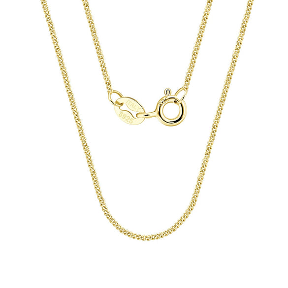 Wholesale Ladies 925 Sterling Silver Geometric Side Chain Necklace With Electroplating