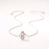 Wholesale Ladies Titanium Steel Ochain Inlaid Artificial Zircon Fourleaf Clover Light Luxury Necklace