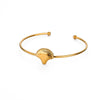 Wholesale Ladies Titanium Steel Opening Starfish Bracelet With Marine Element Texture And Electroplating Processing