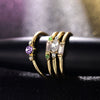Wholesale Ladies Unisex Alloy Light Luxury Retro Fashion Simple Geometric Diamondembedded Stacked Style Ring Set