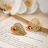 Wholesale Ladybug Insect Shape Electroplated Stainless Steel Earrings For Women Ins Style Jewelry