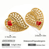 Wholesale Ladybug Insect Shape Electroplated Stainless Steel Earrings For Women Ins Style Jewelry