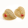 Wholesale Ladybug Insect Shape Electroplated Stainless Steel Earrings For Women Ins Style Jewelry