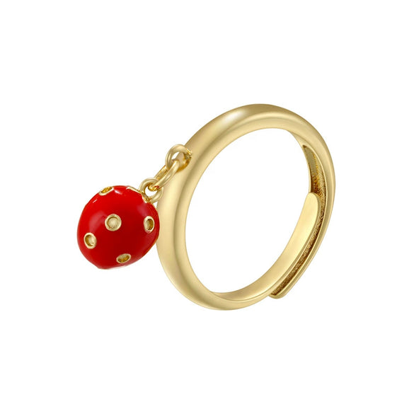 Wholesale Lady's Copper Ring Inlaid With Colored Diamond Featuring Fruit Insect Animal Zodiac Patterns And Zirconia Design