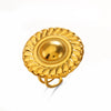 Wholesale Lady's Exaggerated Retro Geometric Round Open Stainless Steel Electroplated Ring Accessories