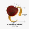 Wholesale Lady's Geometric Oval Oil Drop Open Adjustable Stainless Steel Ring With Electroplating