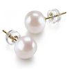 Wholesale Lady's Imitation Pearl Earrings Copper Geometric Electroplated