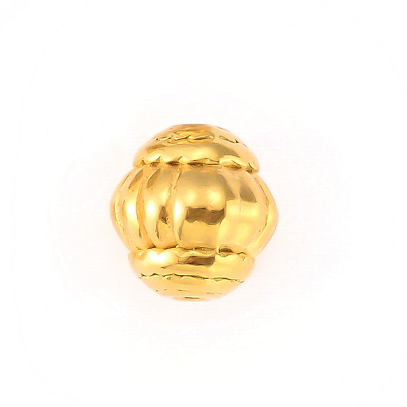 Wholesale Lantern Pumpkin Square Cut Flower Through Hole Stainless Steel Vacuum Plated Electroplated Beads For Diy Jewelry