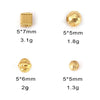 Wholesale Lantern Pumpkin Square Cut Flower Through Hole Stainless Steel Vacuum Plated Electroplated Beads For Diy Jewelry