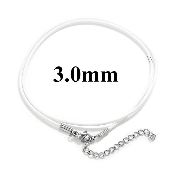Wholesale Lanyard Necklace Stainless Steel Geometric Handmade Minimalist Wax Rope Leather Rope Pendant