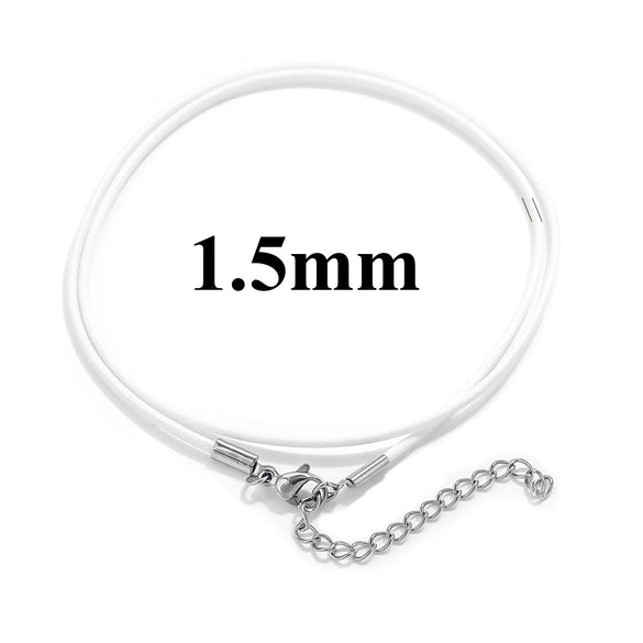 Wholesale Lanyard Necklace Stainless Steel Geometric Handmade Minimalist Wax Rope Leather Rope Pendant