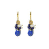 Wholesale Lapis Lazuli Earrings Geometric Fashion Natural Electroplating Jewelry For Women