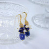 Wholesale Lapis Lazuli Earrings Geometric Fashion Natural Electroplating Jewelry For Women