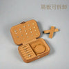Wholesale Largecapacity Portable Doublelayer Jewelry Storage Box Retro Brown Leather Solid Color
