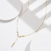 Wholesale Lasso Necklace S925 Sterling Silver Geometric Electroplating Light Luxury Women's Clavicle Chain