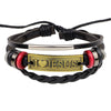 Wholesale Leather And Alloy Bracelet With Heart Pattern And Dripping Oil Treatment