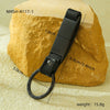 Wholesale Leather And Stainless Steel Hand Knitting Keychain Lanyard Ring With Antifading Metal Ring Original Design