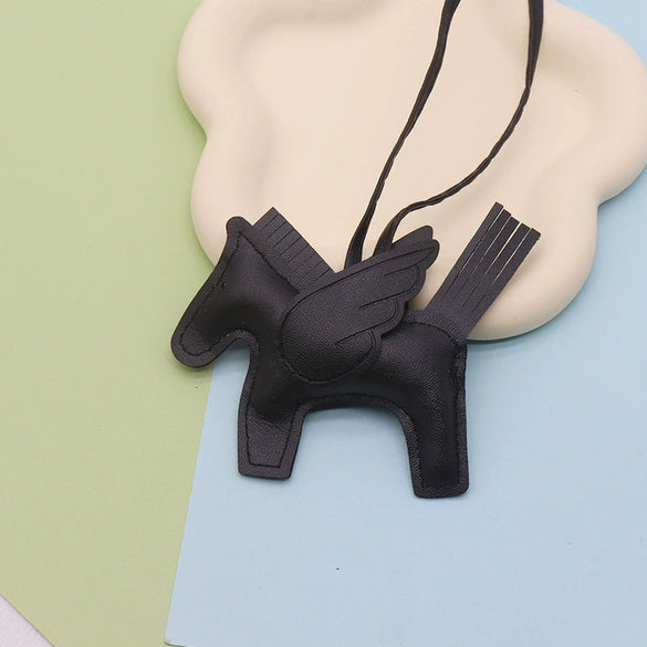 Wholesale Leather Cartoon Small Pegasus Pattern Creative Sturdy Backpack Keychain Pendant