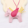Wholesale Leather Cartoon Small Pegasus Pattern Creative Sturdy Backpack Keychain Pendant