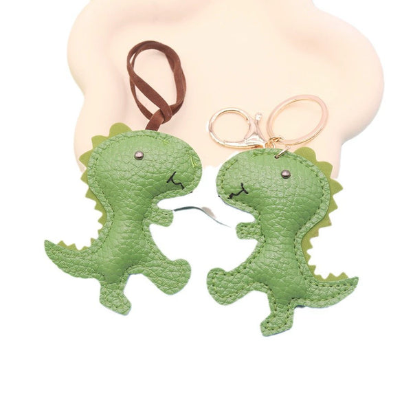 Wholesale Leather Dinosaur Key Chain For Middle School Students