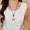 Wholesale Leather Starfish Wooden Bead Animal Zodiac Pendant Handmade Necklace For Women
