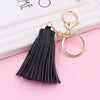 Wholesale Leather Tassel Keychain Pu Leather Bag Pendant Clothing Accessories