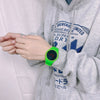 Wholesale Led Electronic Couple Watch Plastic Case Stainless Steel Buckle Silicone Strap Round Dial Leisure Style