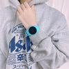 Wholesale Led Electronic Couple Watch Plastic Case Stainless Steel Buckle Silicone Strap Round Dial Leisure Style