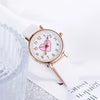 Wholesale Leisure Style Alloy And Imitation Leather Pink Round Quartz Watch With Arrow Piercing Heart Design For Female Students