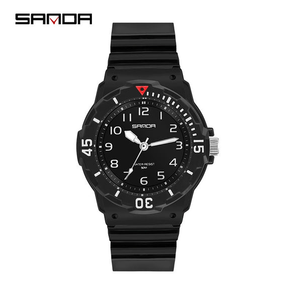 Wholesale Leisure Style Resin Case And Strap Round Dial Female Watch