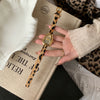 Wholesale Leopard Print Snake Head Design Square Dial Quartz Wristwatch For Women With Super Fiber Strap And Stainless Steel Buckle
