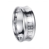 Wholesale Let Them Unisex Rings Titanium Steel Geometric Electroplated