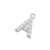 Wholesale Letter Accessories Copper Plated 18K Gold Set With Artificial Pearl Geometric Style Pendant