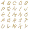 Wholesale Letter Accessories Copper Plated 18K Gold Set With Artificial Pearl Geometric Style Pendant
