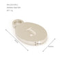 Wholesale Letter Pendant Jewelry Accessories Stainless Steel Oval Doublesided Polished