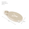 Wholesale Letter Pendant Jewelry Accessories Stainless Steel Oval Doublesided Polished