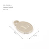 Wholesale Letter Pendant Jewelry Accessories Stainless Steel Oval Doublesided Polished