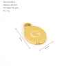 Wholesale Letter Pendant Jewelry Accessories Stainless Steel Oval Doublesided Polished